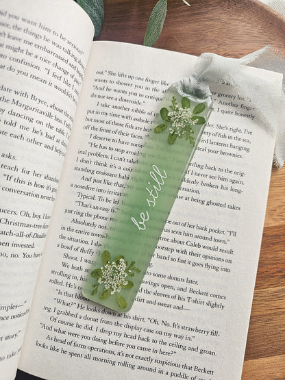 Be Still Resin Bookmark