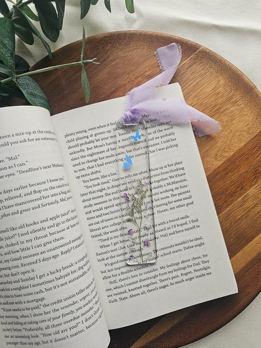 Lavender Fields Resin Bookmark
