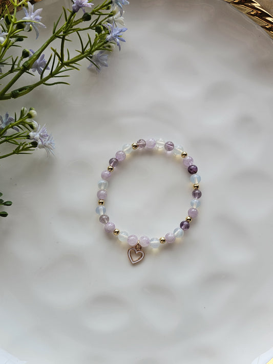Lavender Haze Gemstone Bracelet
