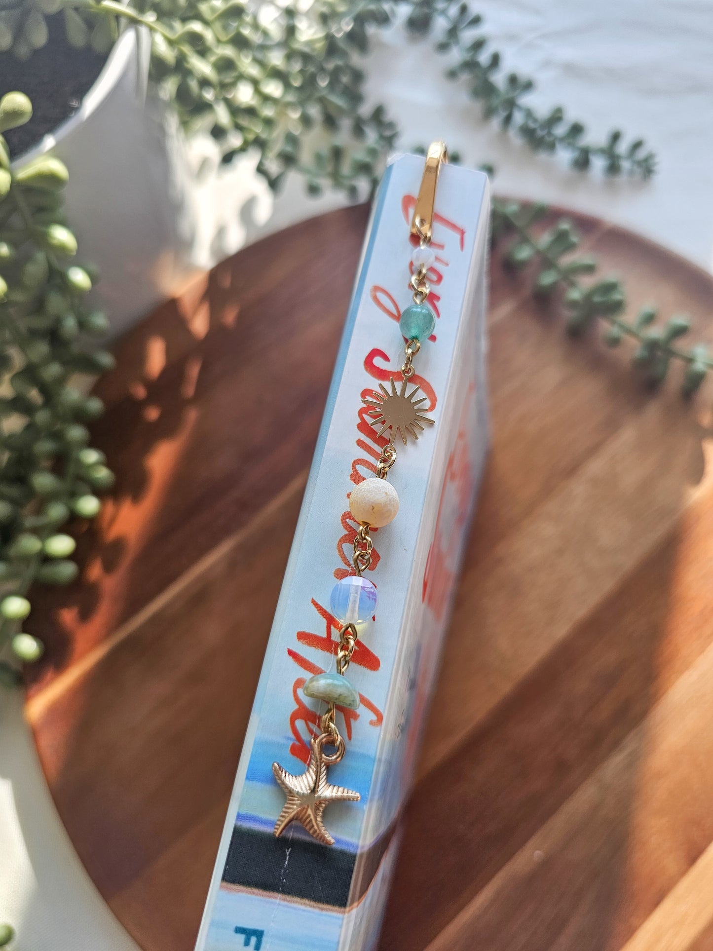 Sunlit Shores Charm Bookmark