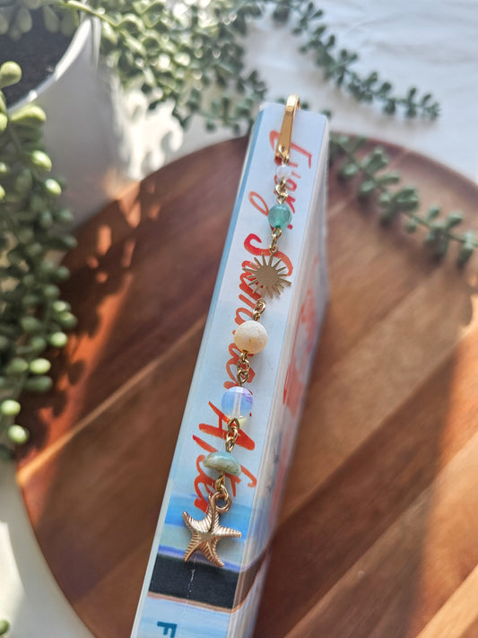Sunlit Shores Charm Bookmark