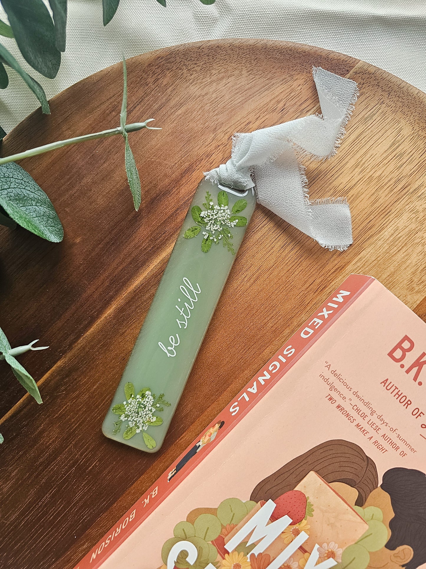Be Still Resin Bookmark