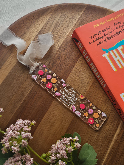 Wonderfully Made Acrylic Bookmark