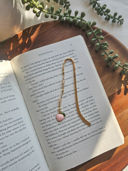 Peachy Pages Charm Bookmark