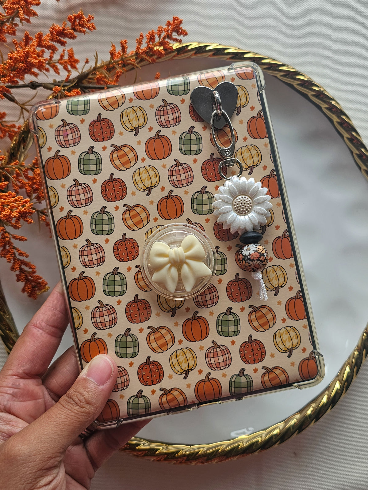 Autumn Daisy Kindle Buddy Keychain
