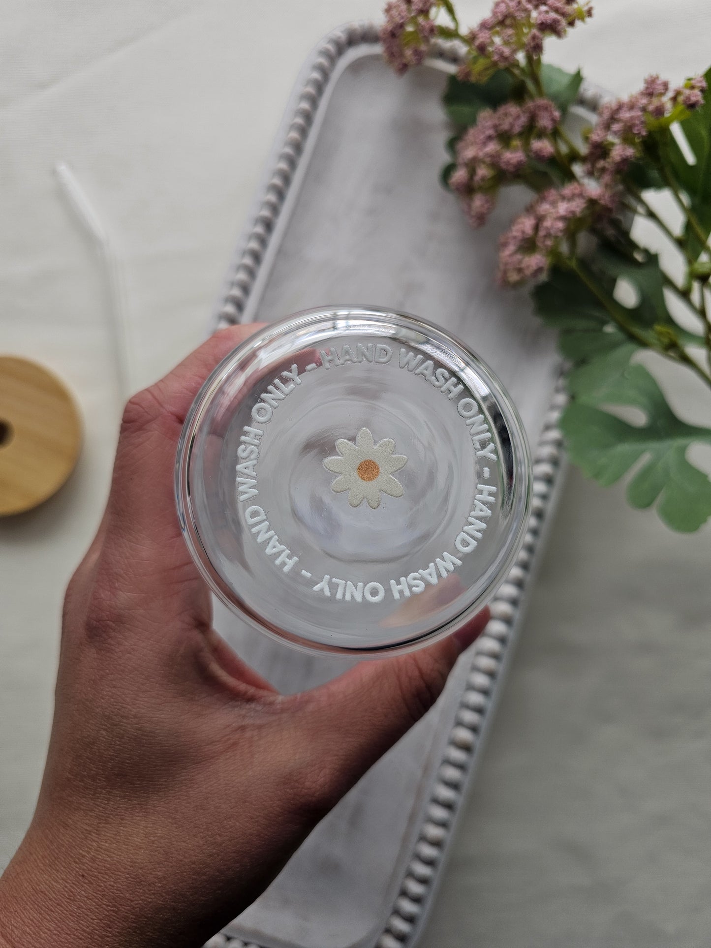 She Is Strong Glass Coffee Cup
