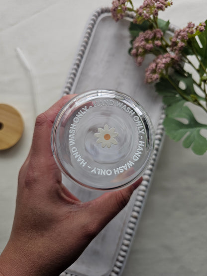 She Is Strong Glass Coffee Cup