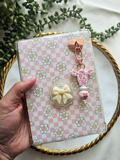 Strawberry Moo Kindle Buddy Keychain
