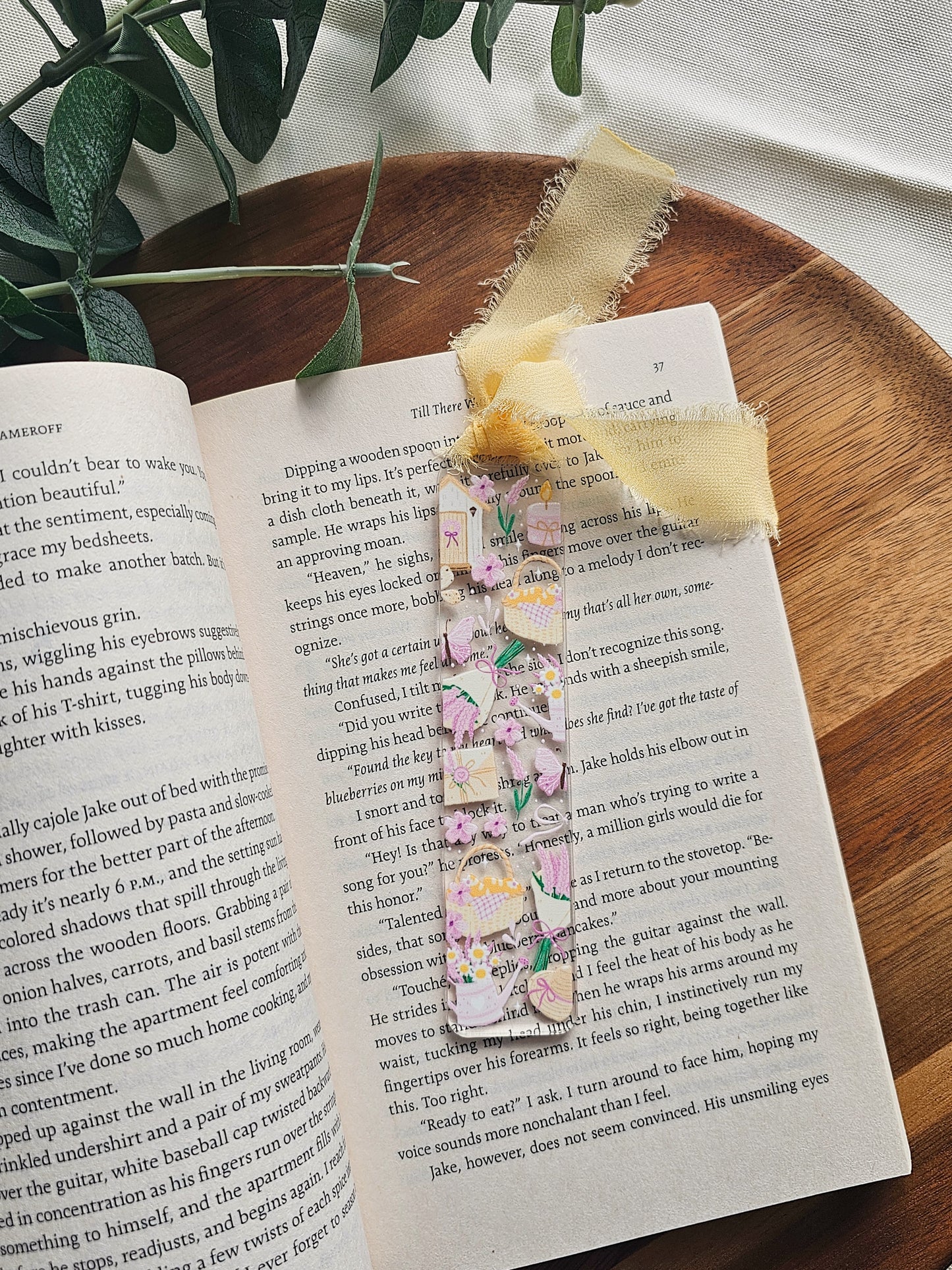 Lavender Picnic Acrylic Bookmark