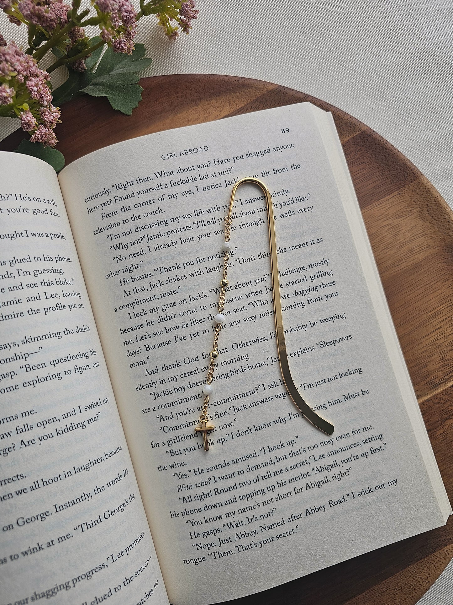 Grace Between Pages Charm Bookmark