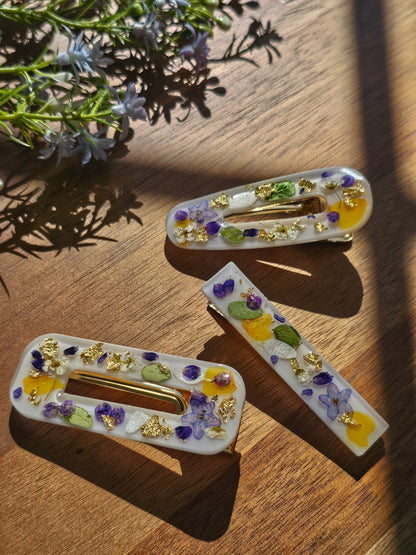 Blueberry Fields Barrette Set