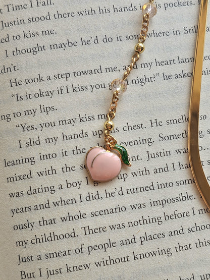 Peachy Pages Charm Bookmark