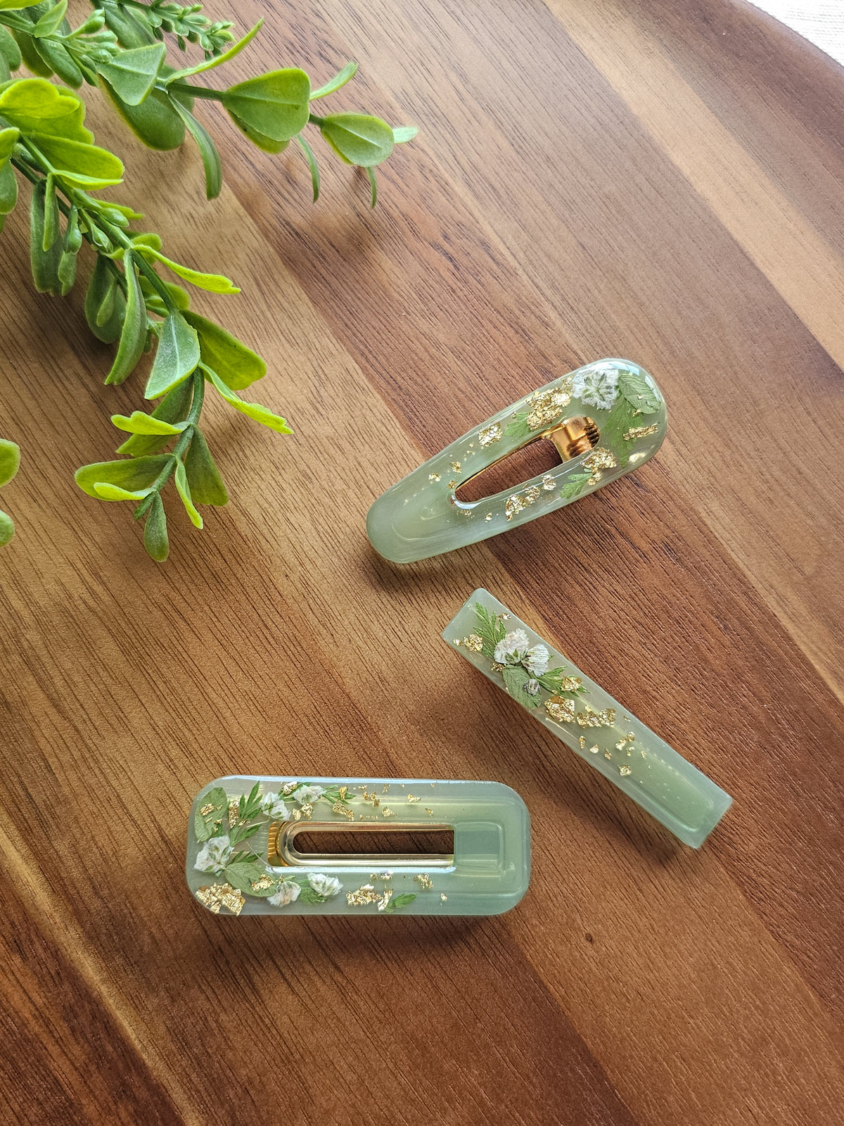 Sage Whispers Barrette Set