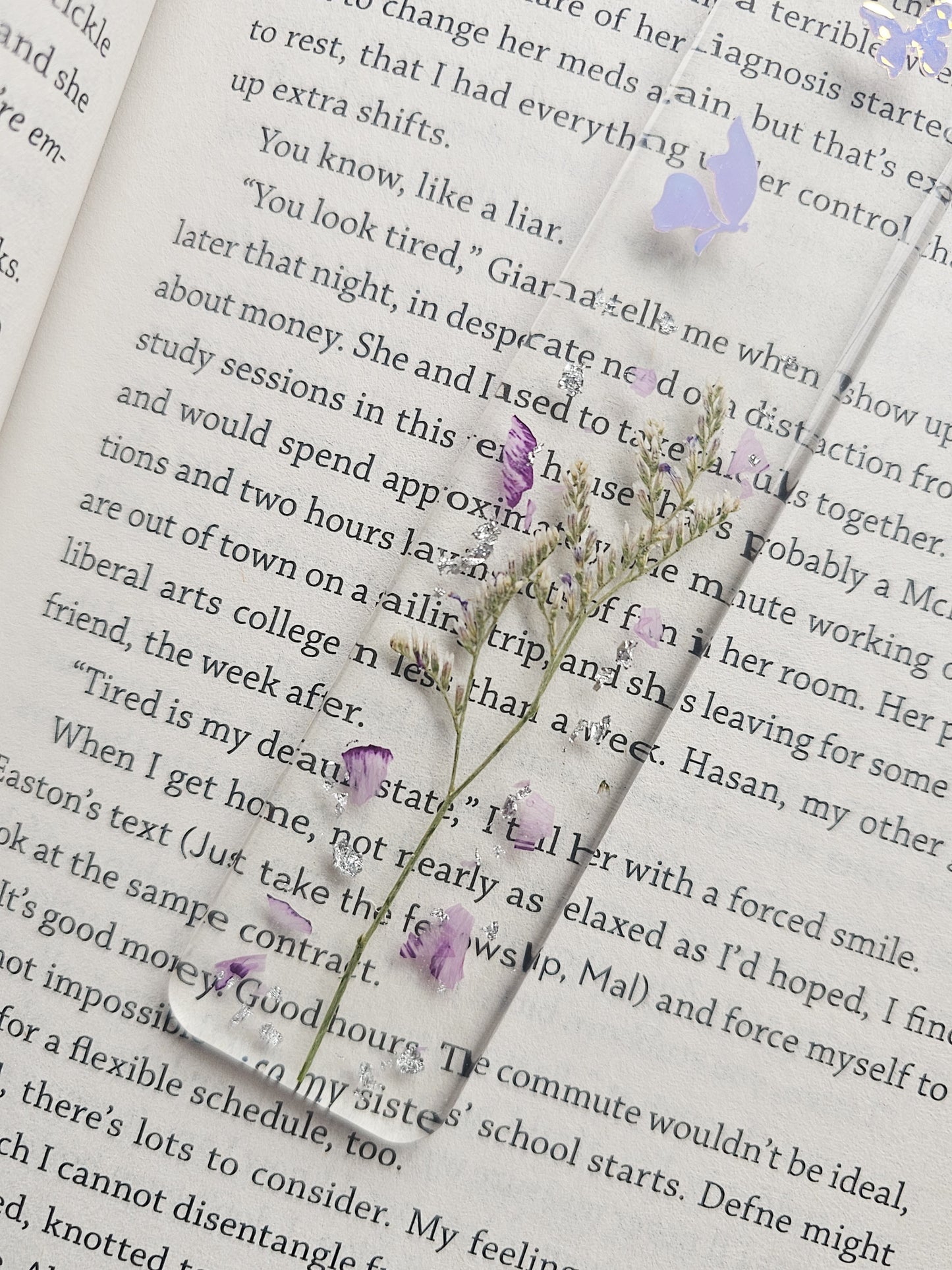 Lavender Fields Resin Bookmark