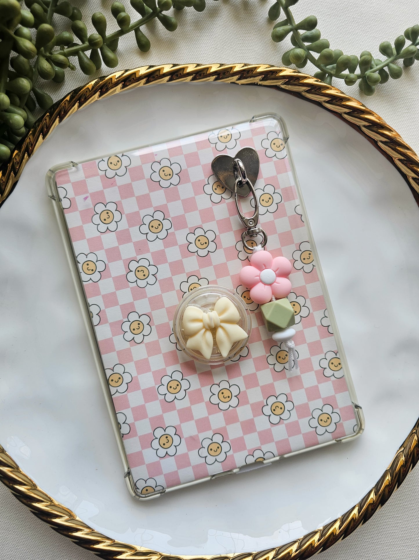 Pink Petals Kindle Buddy Keychain