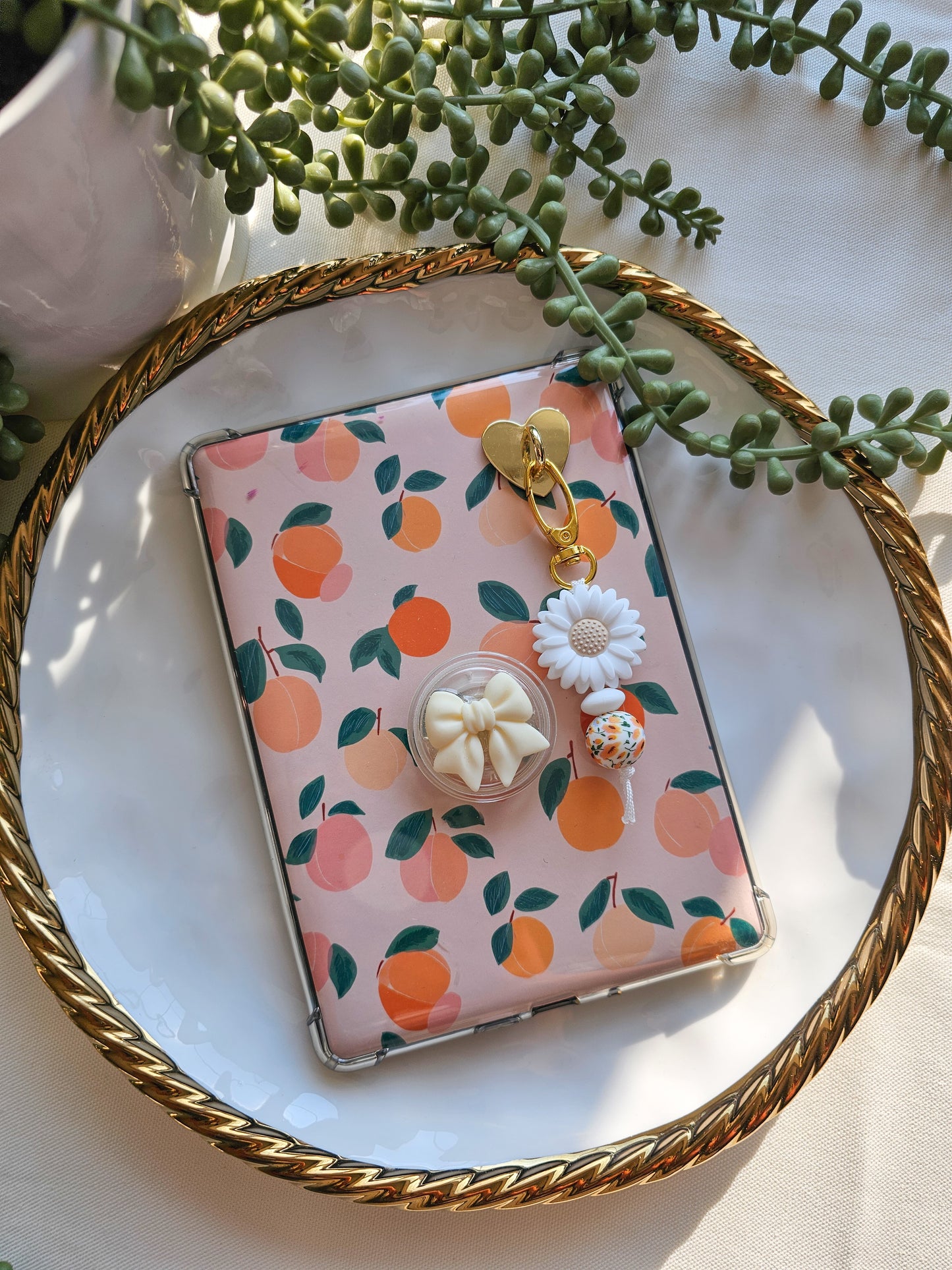 Orange Blossom Kindle Buddy Keychain