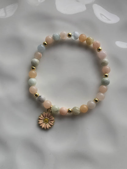 Blush Blooms Gemstone Bracelet
