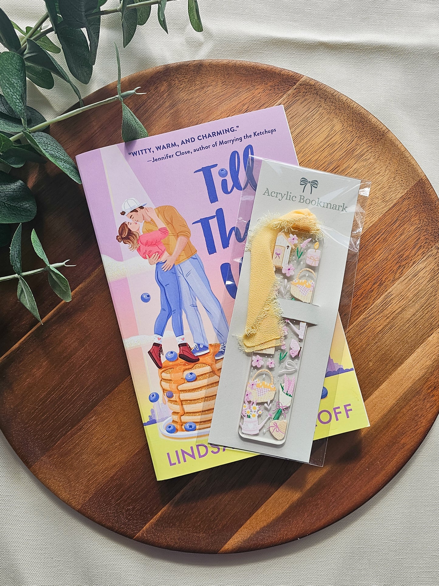 Lavender Picnic Acrylic Bookmark