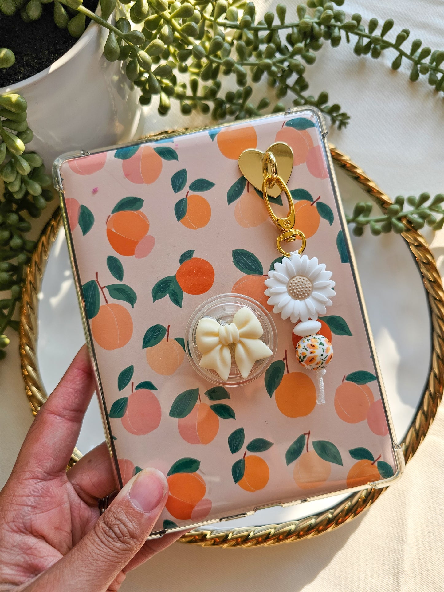 Orange Blossom Kindle Buddy Keychain