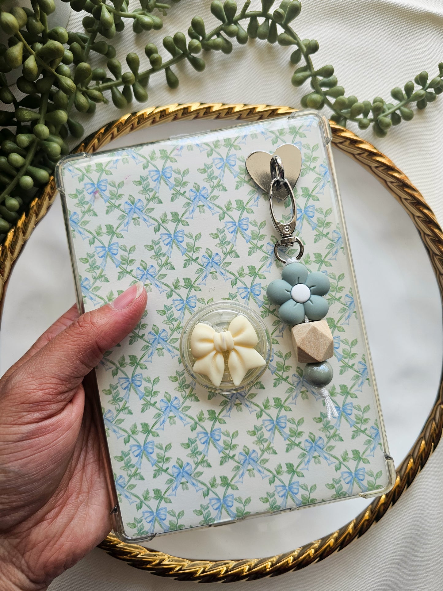 Sage Petals Kindle Buddy Keychain