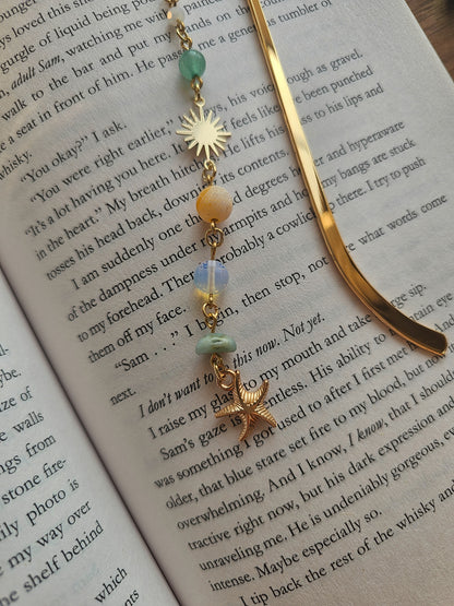 Sunlit Shores Charm Bookmark